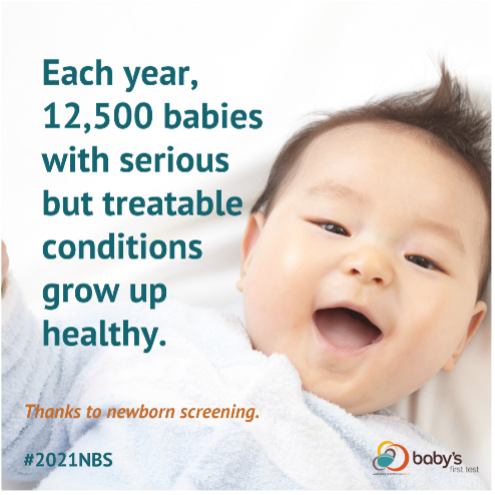 Each year 12,500 babies with serious but treatable conditions grow up healthy